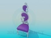 silla de diseño púrpura