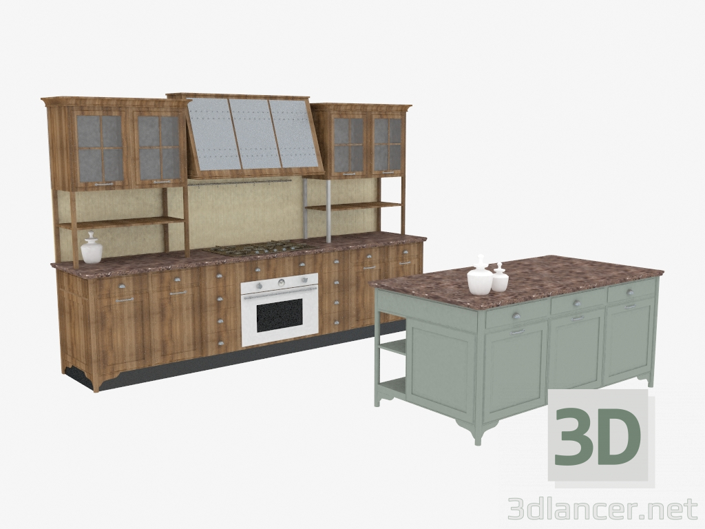 3D Modell Küche Oper - Vorschau