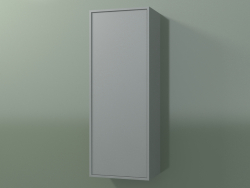 Wall cabinet with 1 door (8BUBСCD01, 8BUBСCS01, Silver Gray C35, L 36, P 24, H 96 cm)
