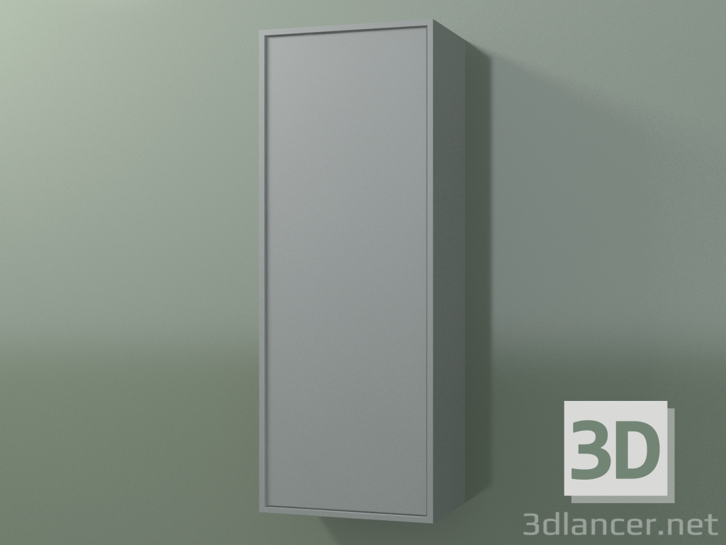 3 डी मॉडल 1 दरवाजे के साथ दीवार कैबिनेट (8BUBСCD01, 8BUBCS01, सिल्वर ग्रे C35, L 36, P 24, H 96 सेमी) - पूर्वावलोकन