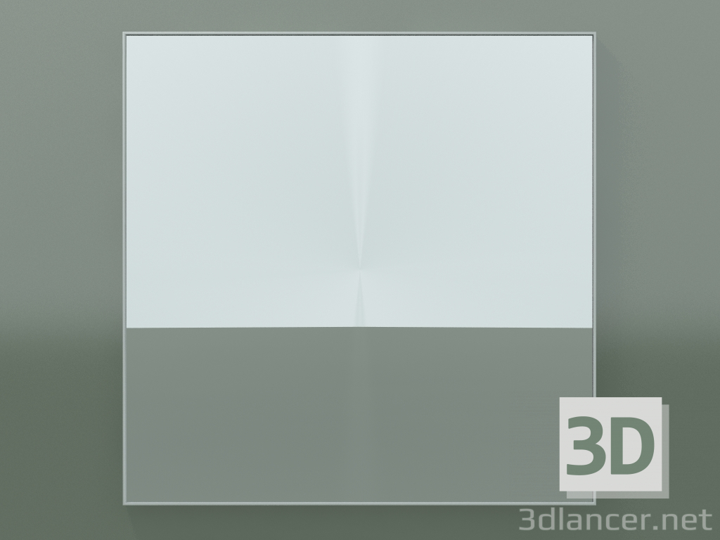 modèle 3D Miroir Rettangolo (8ATDD0001, Glacier White C01, Н 96, L 96 cm) - preview