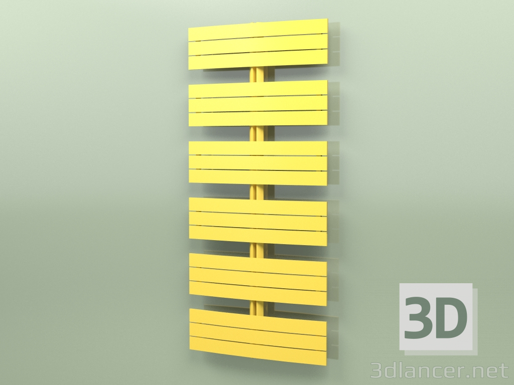 3d model Heated towel rail - Apolima (1730 x 800, RAL - 1012) - preview