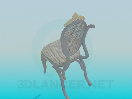 3d модель Пристінковий стілець – превью 3d модель Пристінковий стілець – превью