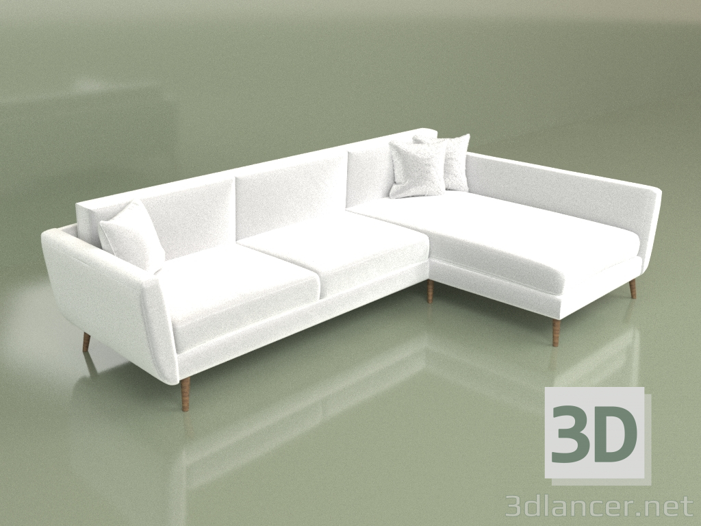 3D modeli Köşe kanepe Faro - önizleme