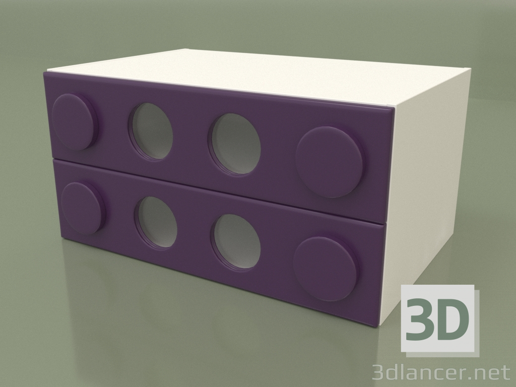 3d model Small chest of drawers (Ametist) - preview