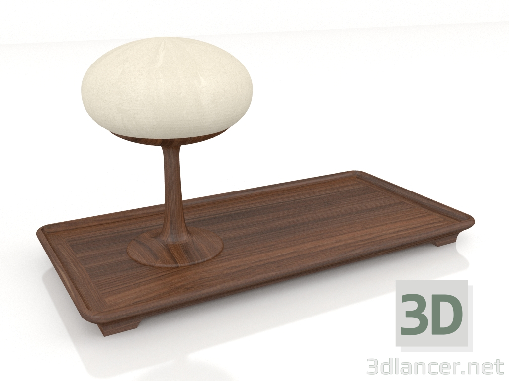 3D modeli Masa lambası Alberi di Toscana (Deniz çamı dikdörtgen) - önizleme