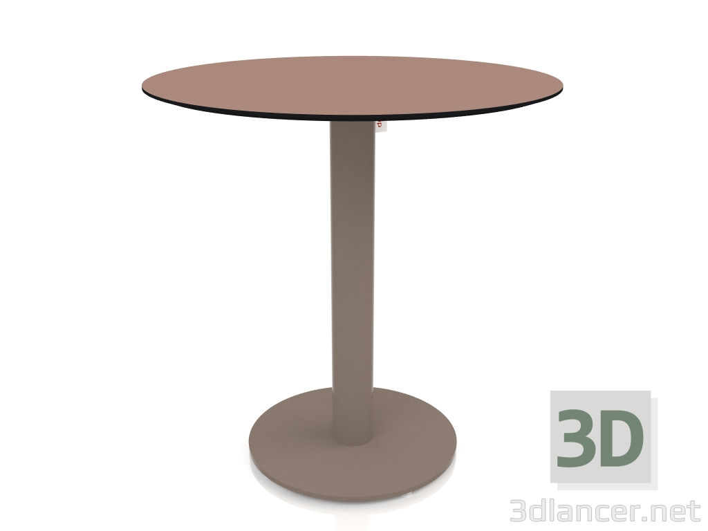 3D Modell Esstisch auf Säulenbein Ø70 (Bronze) - Vorschau