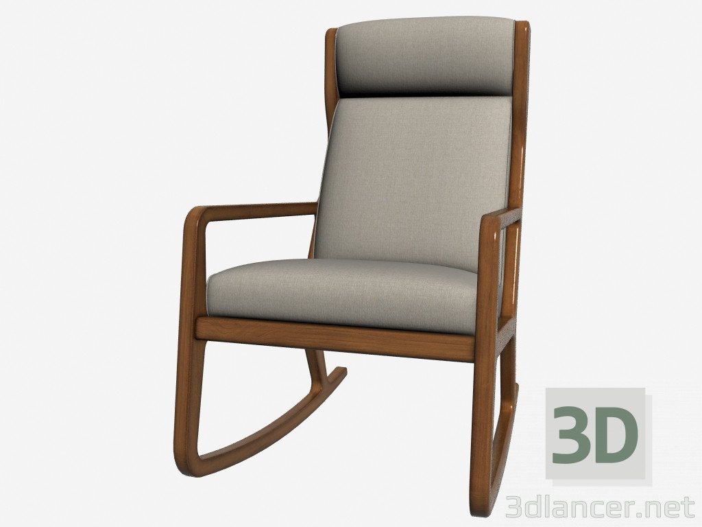 modèle 3D Chaise berçante HARTWELL (602 007-F05) - preview