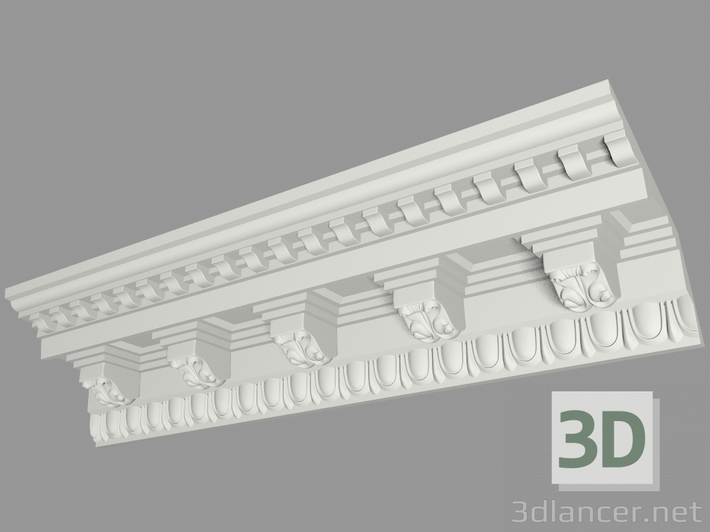 3D modeli Kalıplı saçak (КФ39) - önizleme