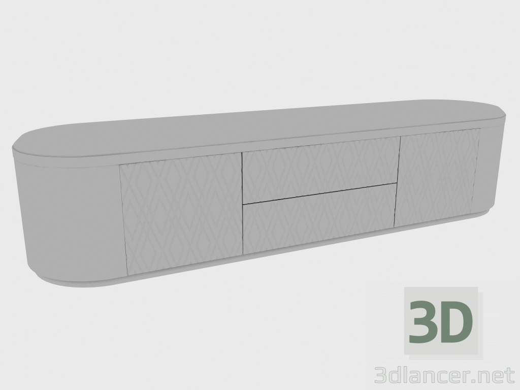 3D Modell Schließfach niedrig GORDON LOW DIAMOND (250x55xH56) - Vorschau