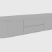 3D Modell Schließfach niedrig GORDON LOW DIAMOND (250x55xH56) - Vorschau