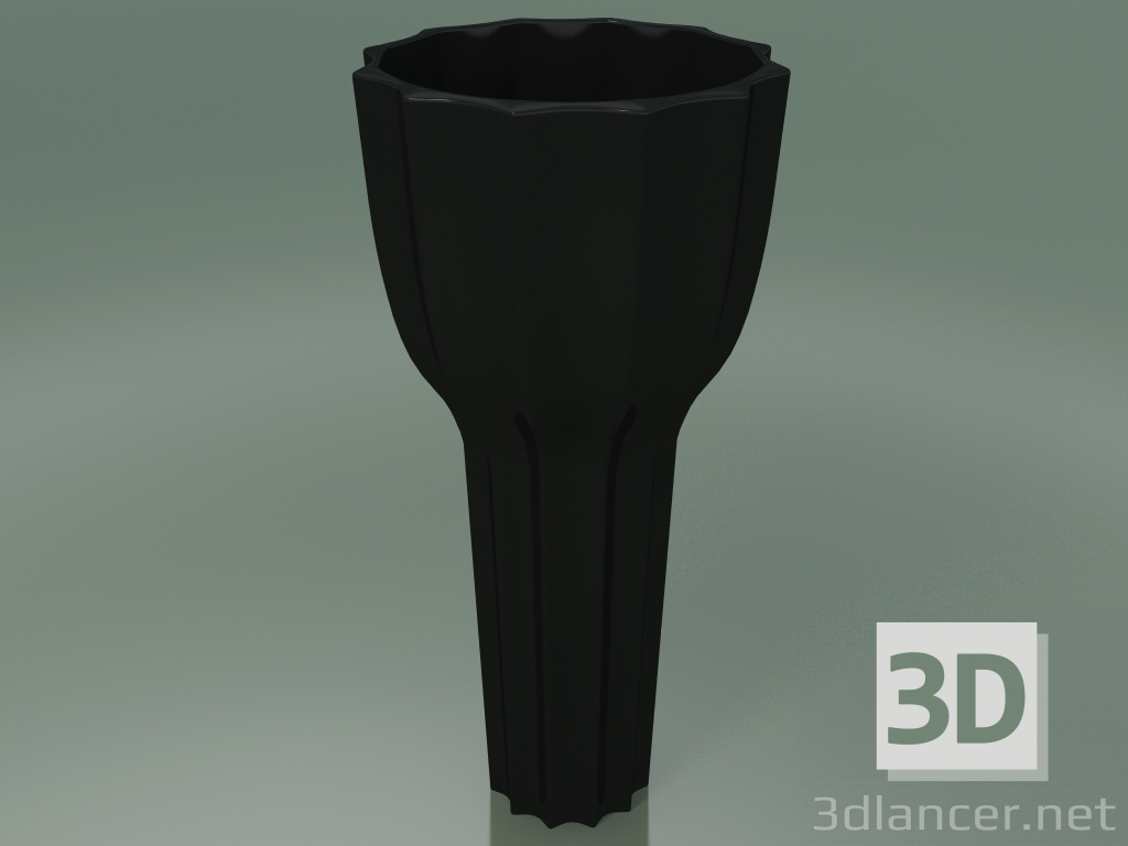 modello 3D Vase Line Big (Nero) - anteprima