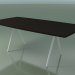 modèle 3D Table en forme de savon 5433 (H 74 - 100x200 cm, pieds 180 °, plaqué wengé L21, V12) - preview
