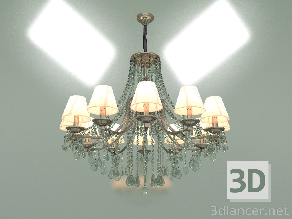 3d model Hanging chandelier Liguria 315-12 Strotskis - preview