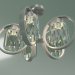 3d model Ceiling chandelier 10095-5 (satin nickel - clear crystal Strotskis) - preview