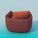 modello 3D Sedia con cuscino - anteprima