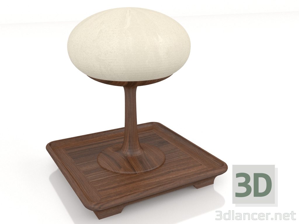 modello 3D Lampada da tavolo Alberi di Toscana (Quadrato Pino Marittimo) - anteprima