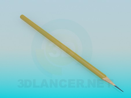 3D Modell Bleistift - Vorschau