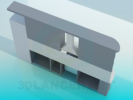 3d модель Кухонная мебель – превью 3d модель Кухонная мебель – превью