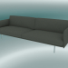 3d model Triple Sofa Outline (Fiord 961, Polished Aluminum) - preview