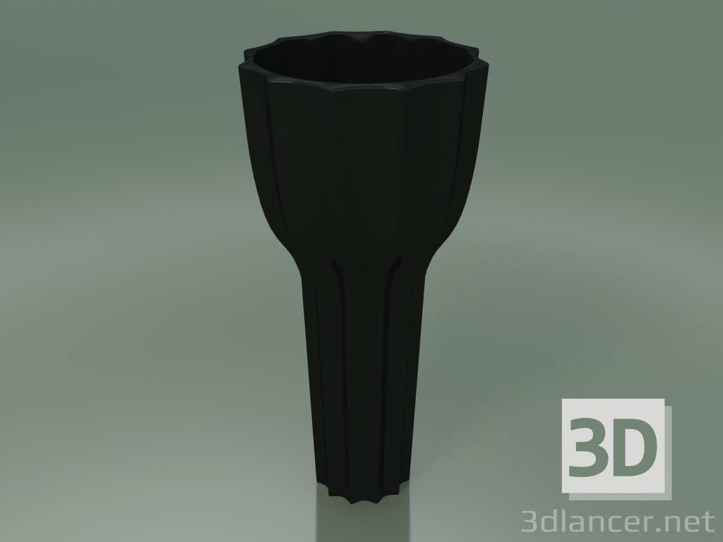 modello 3D Vase Line Small (Nero) - anteprima