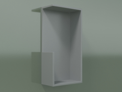 Mensola verticale (90U19001, Silver Grey C35, L 24, P 12, H 48 cm)