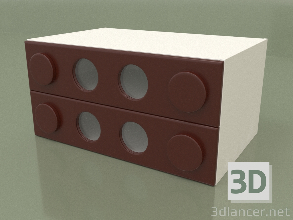 3D modeli Küçük çekmeceli dolap (Arabika) - önizleme