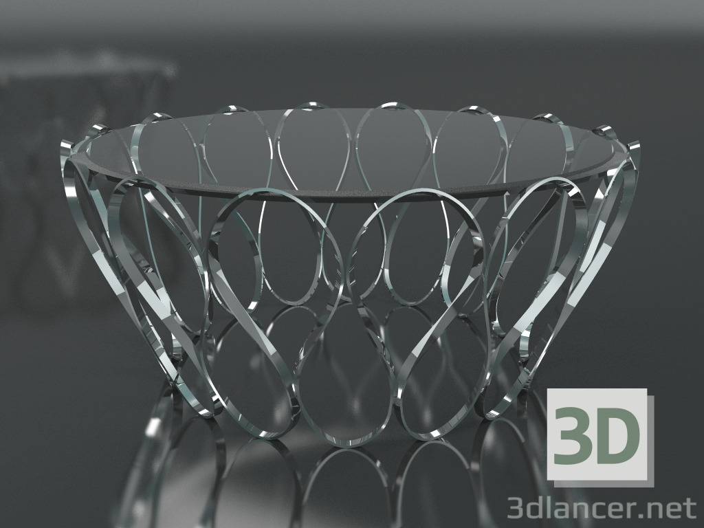 modello 3D Tavolo Acquario - anteprima