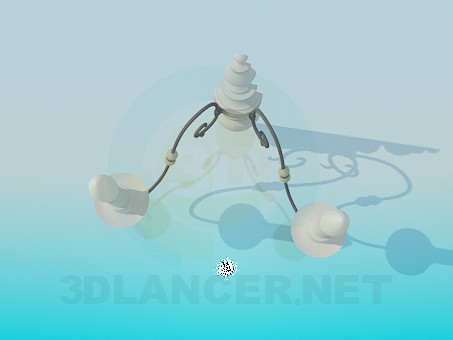 modelo 3D Lámparas de pared con velas - escuchar modelo 3D Lámparas de pared con velas - escuchar