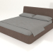 3d модель Ліжко двоспальне Picea 2000 (коричневий) – превью