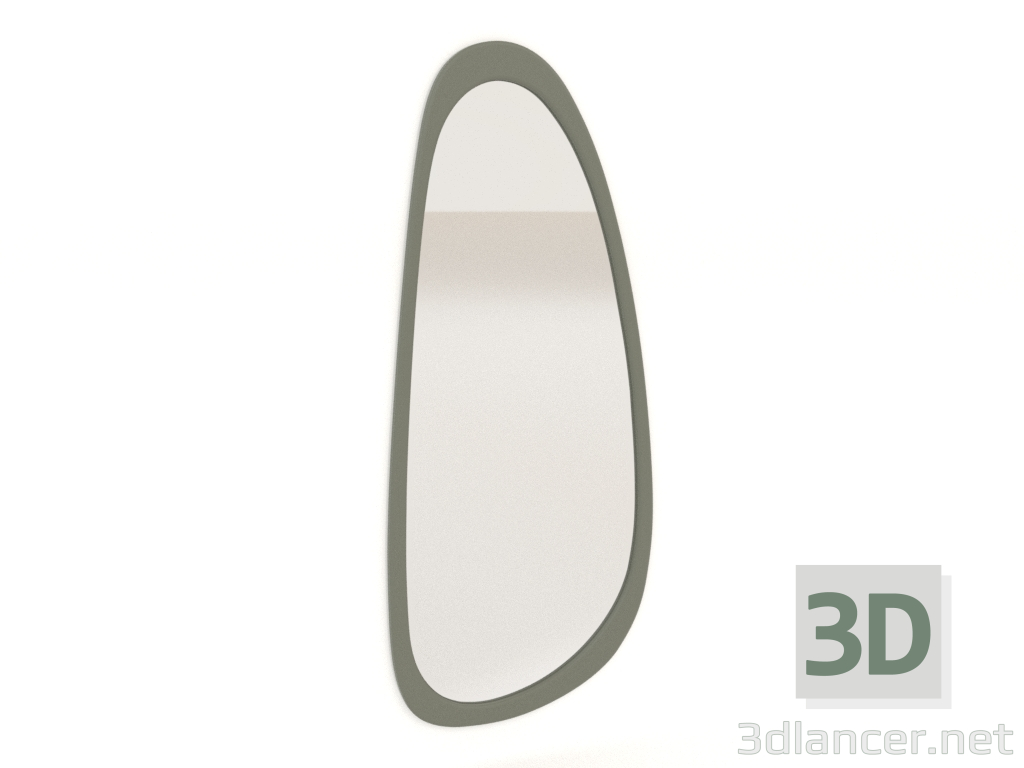 modello 3D Specchio da parete ASYM (oliva) - anteprima