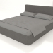 3d model Double bed Picea 1800 (grey) - preview