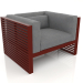 3d model Lounge chair (Wine red) - preview