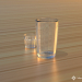 3d model Glass of faceted + rmka - preview