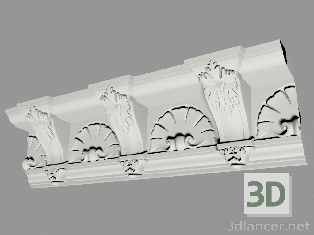 3d model Molded eaves (КФ42) - preview