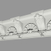 3D modeli Kalıplı saçak (КФ42) - önizleme
