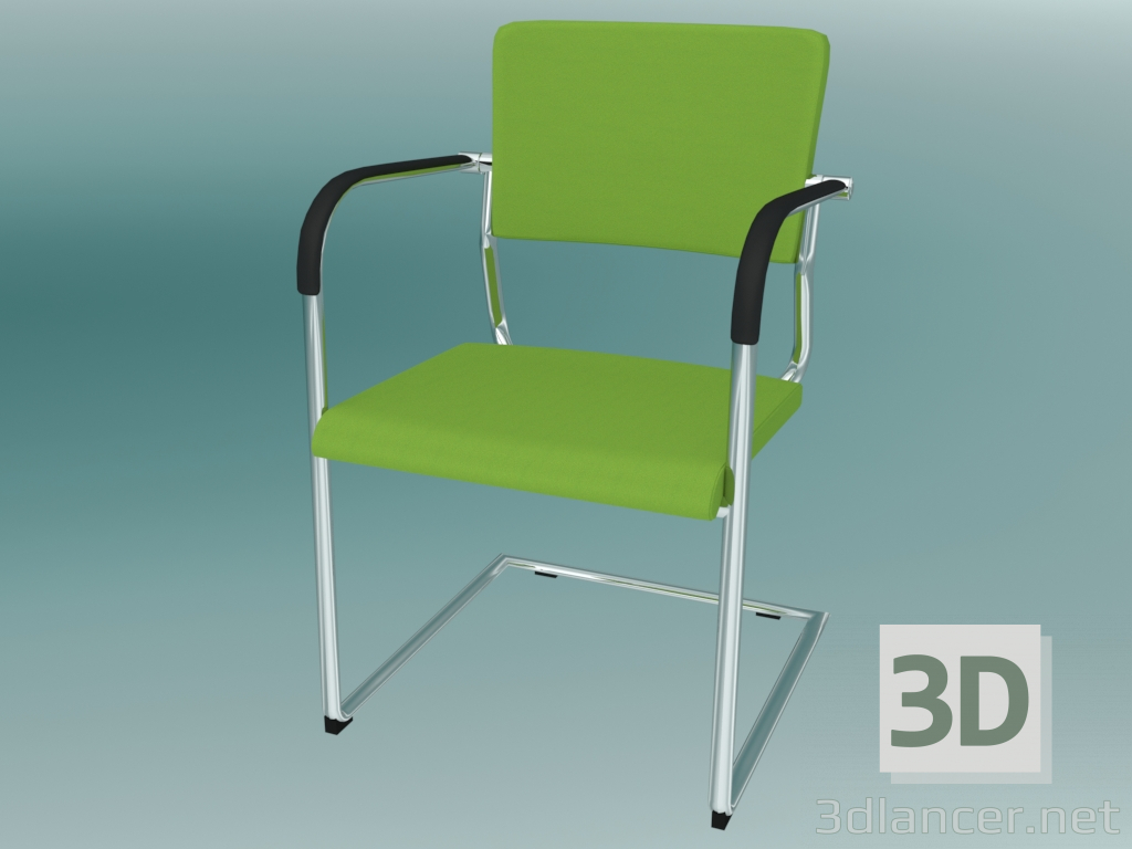 3d model Visitor Chair (570V PP) - preview