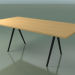 3d model Rectangular table 5433 (H 74 - 100x200 cm, legs 180 °, veneered L22 natural oak, V44) - preview