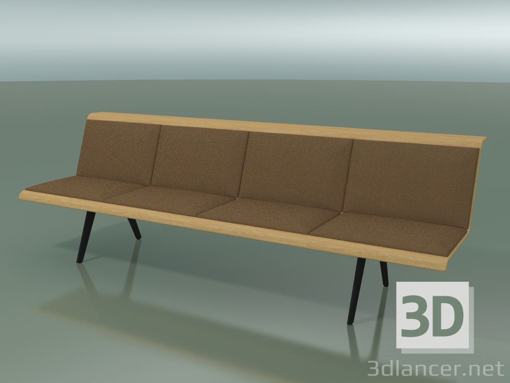 modèle 3D Module central Waiting 4500 (L 240 cm, Chêne naturel) - preview
