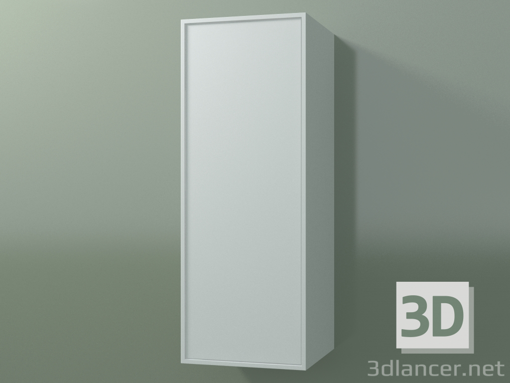 3d model Wall cabinet with 1 door (8BUBСDD01, 8BUBСDS01, Glacier White C01, L 36, P 36, H 96 cm) - preview