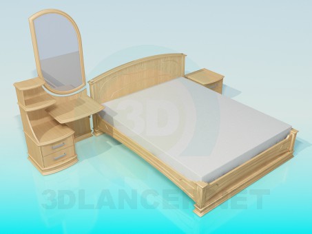 3d model Bed - preview 3d model Bed - preview