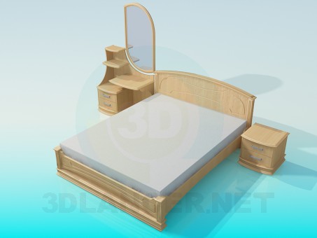 3d model Bed - preview 3d model Bed - preview