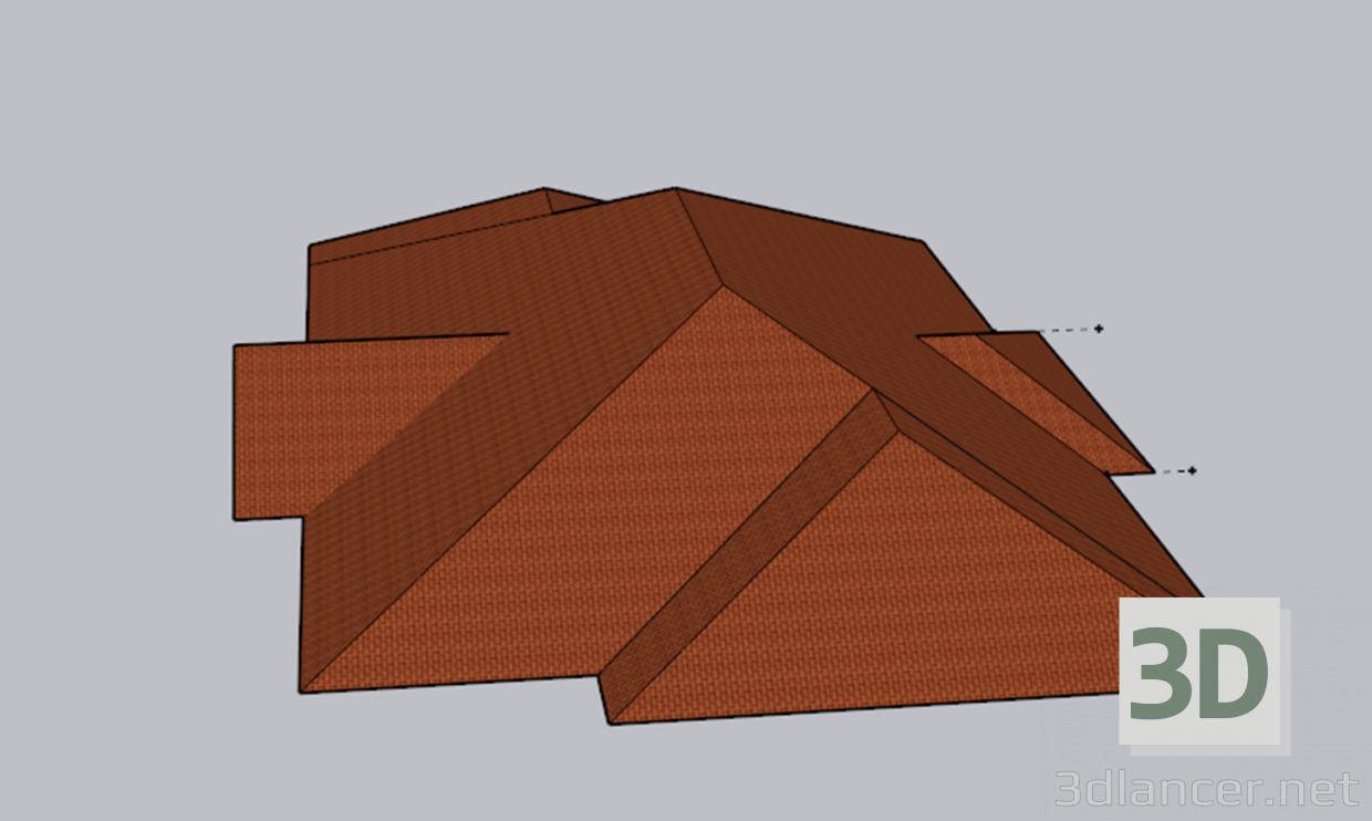 Dach 3D-Modell kaufen - Rendern