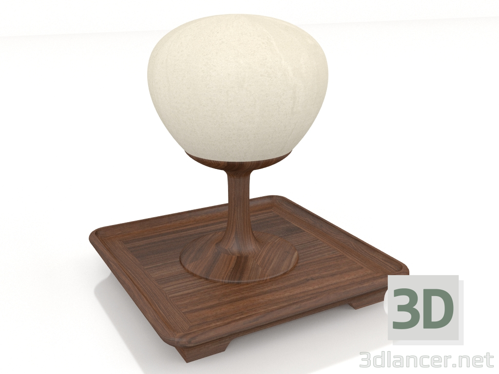 3D Modell Tischlampe Alberi di Toscana (Oliv klein quadratisch) - Vorschau