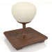 modello 3D Lampada da tavolo Alberi di Toscana (Olivo quadrato piccolo) - anteprima