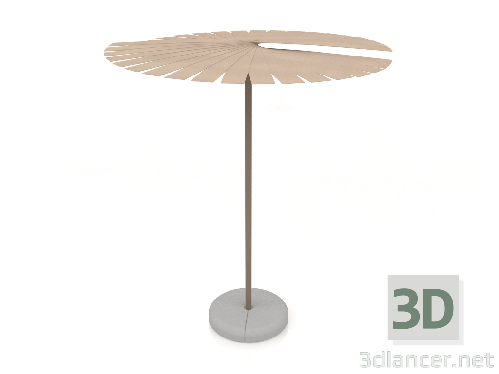 3D modeli Katlanır şemsiye (Bronz) - önizleme