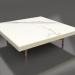 3d model Square coffee table (Gold, DEKTON Aura) - preview