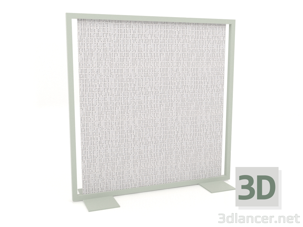 3D Modell Bildschirmtrennwand 150x150 (Zementgrau) - Vorschau