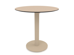 Dining table on column leg Ø70 (Sand)