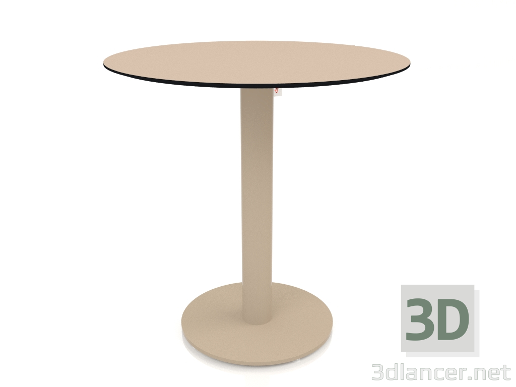 3D modeli Sütun ayaklı yemek masası Ø70 (Kum) - önizleme